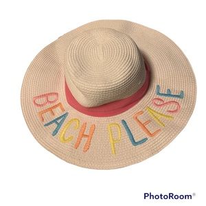 Beach Please white sun hat